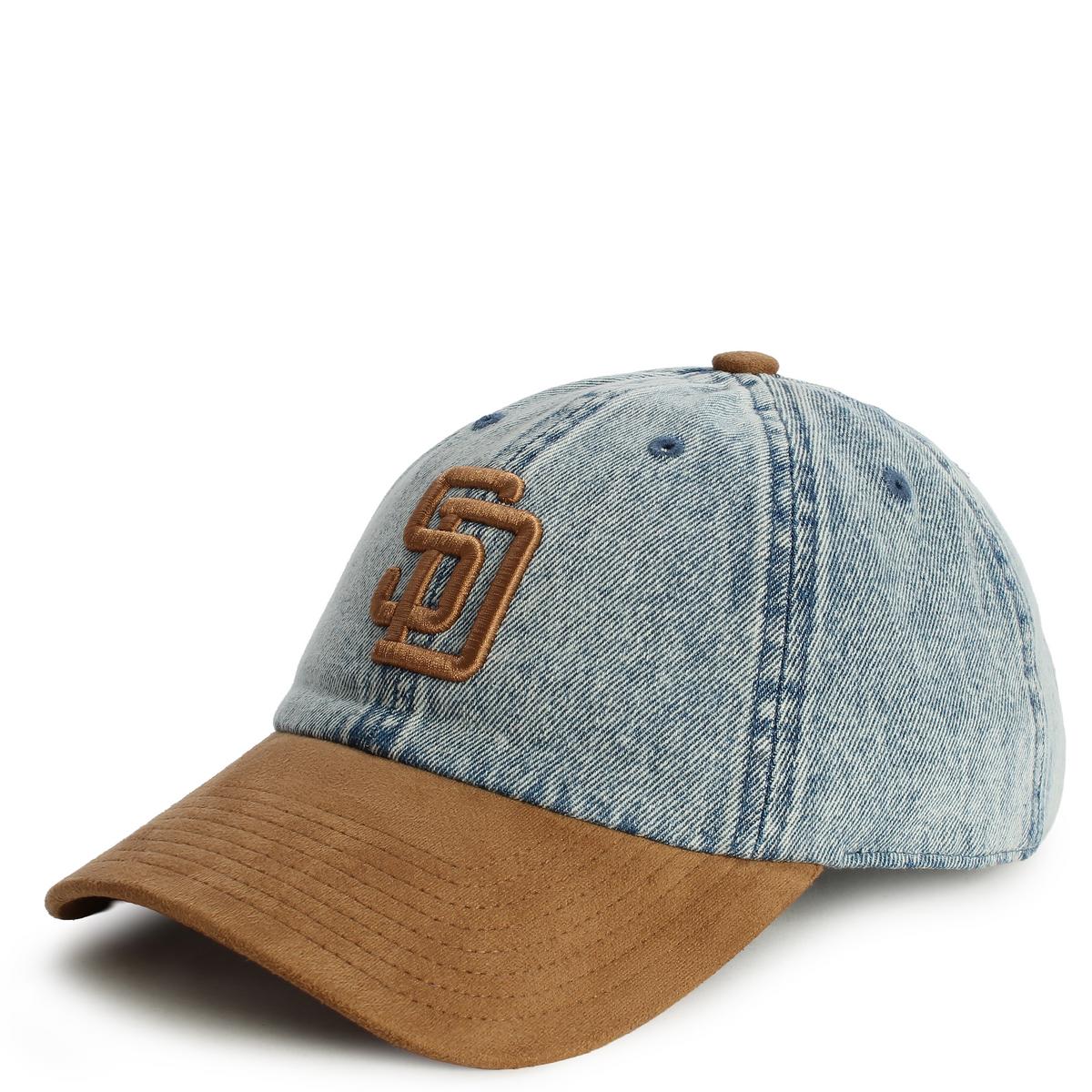San Diego Padres Denim & Brown Suede 1904 Dad Adjustable Hat Image 2