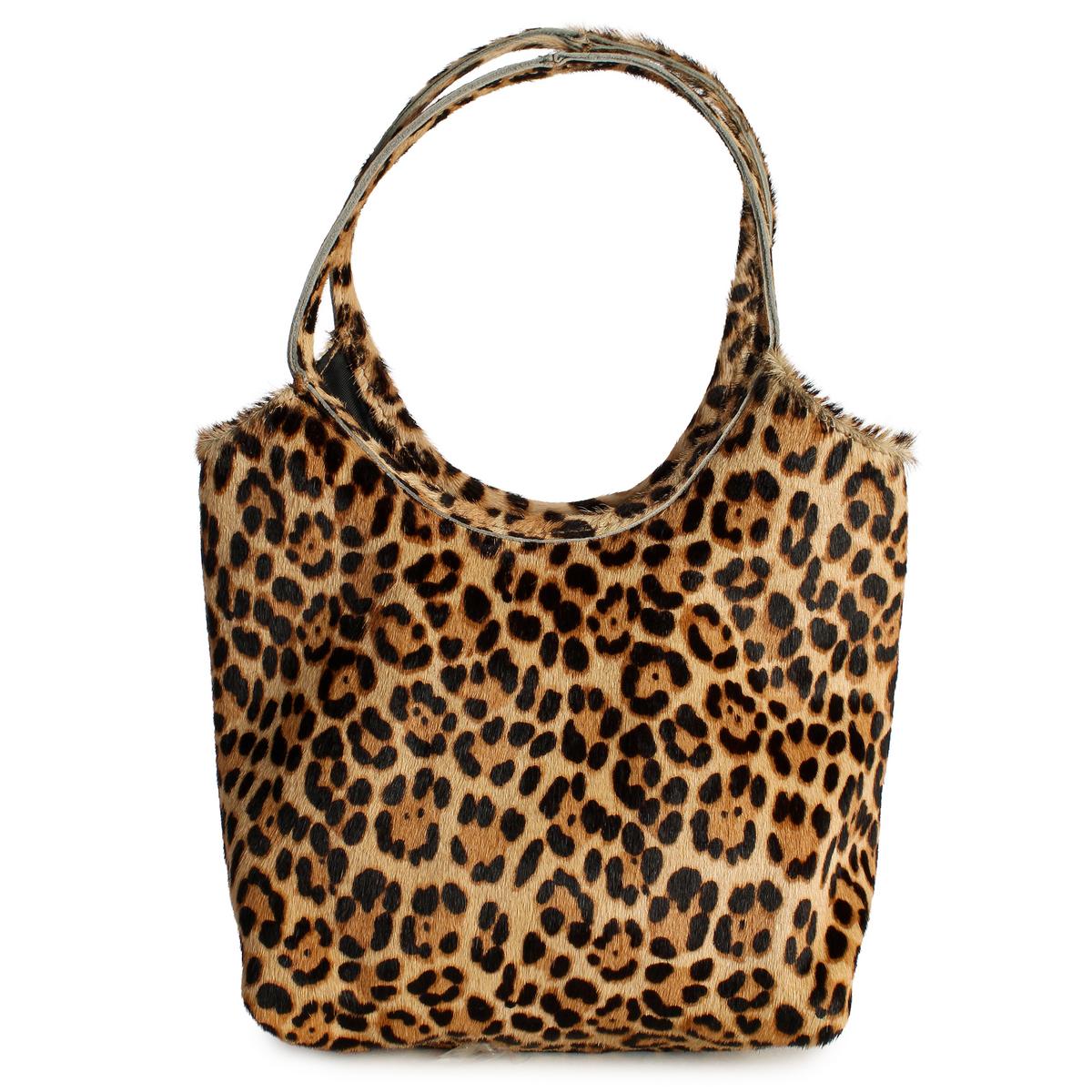 Cheetah Pony Hair Mini Tote Bag  Image 2