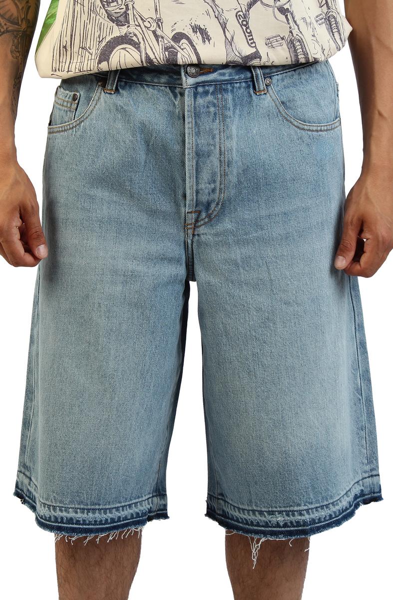 Lunar Raw Hem Denim Shorts Image 6