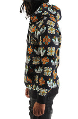 Tile Allover Print Loose Hoodie Image 2