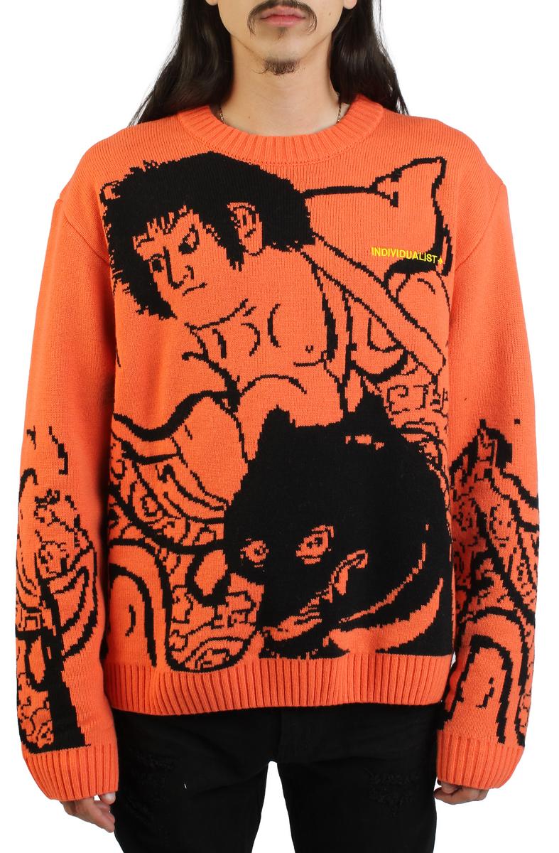 Kintaro Big Print Knit Sweater Image 1