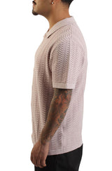 Wave Knit Polo Shirt  Image 3