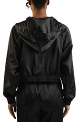 Pearl Cropped Zip-Up Hoodie Image 3