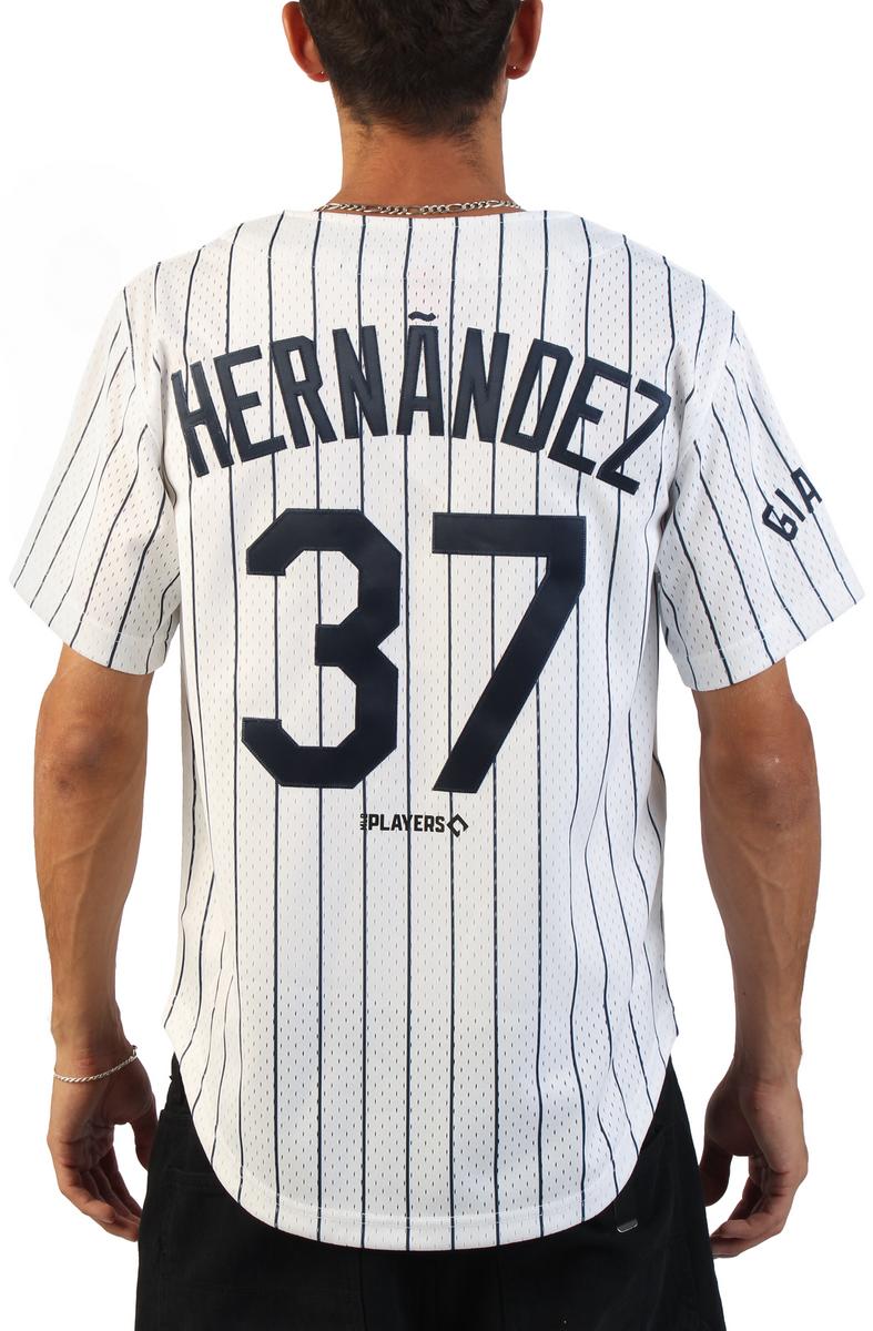 MLB Los Angeles Giants #37  Teoscar Hernández Jersey Image 3
