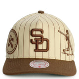 MLB San Diego Padres Cooperstown Retro Roots Stripe Pro Pinch Snapback  Image 1