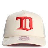NHL Detroit Red Wings Cream Vintage Trucker Hat Image 1