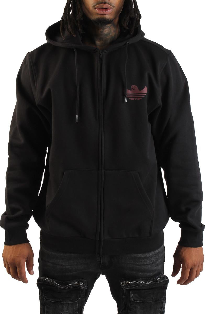 Shmangry Zip Up Graphic Hoodie Image 1