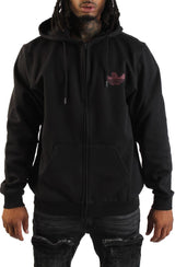 Shmangry Zip Up Graphic Hoodie Image 1