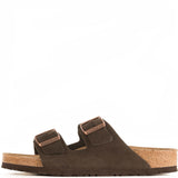 Birkenstock for Men: Arizona Soft Footbed Mocha Suede Sandals Image 1