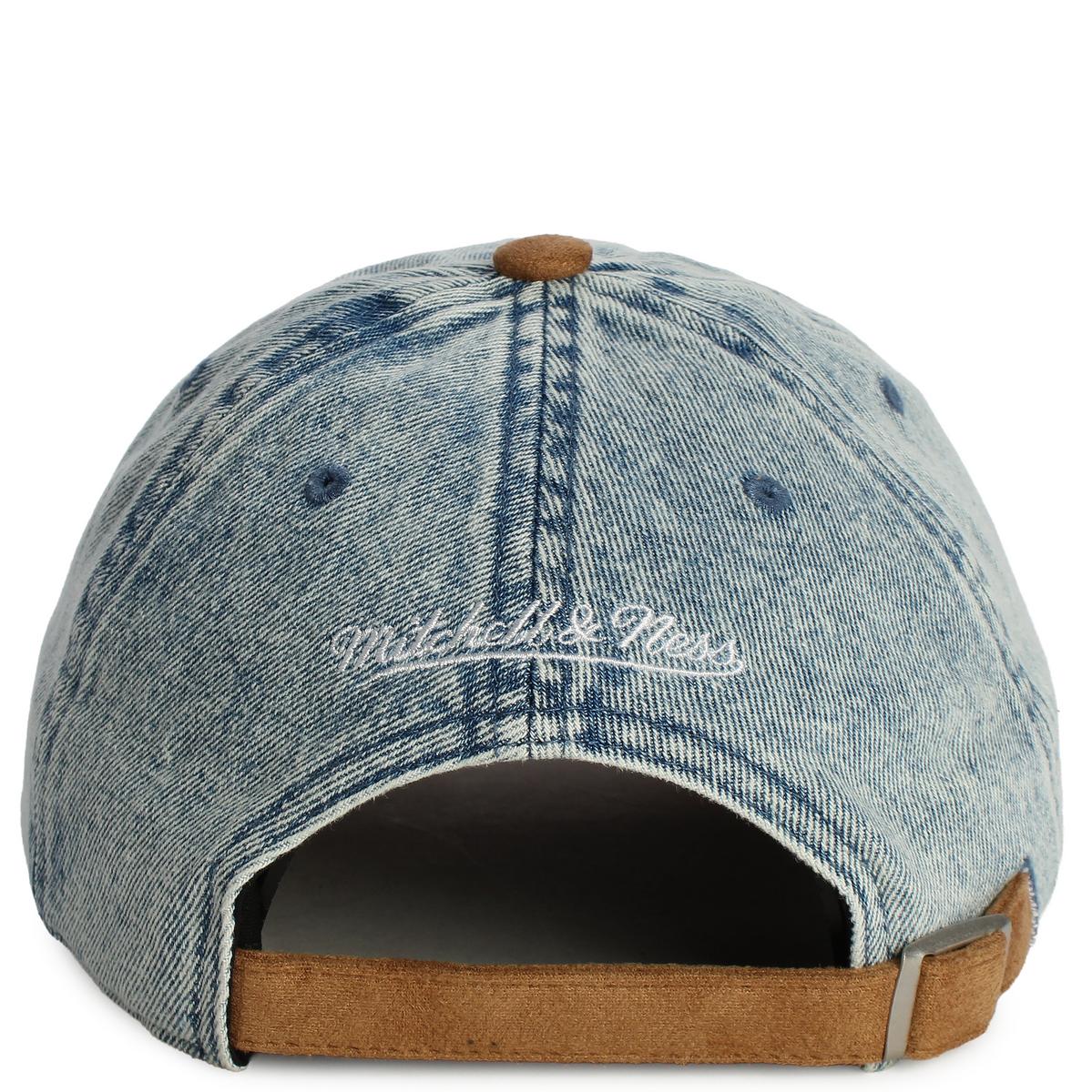 Los Angeles Dodgers Denim & Brown Suede Strapback Adjustable Hat Image 4