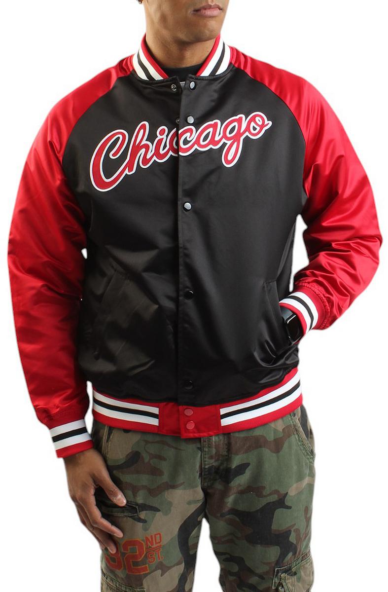 NBA Chicago Bulls Vintage Logo Satin Jacket  Image 2