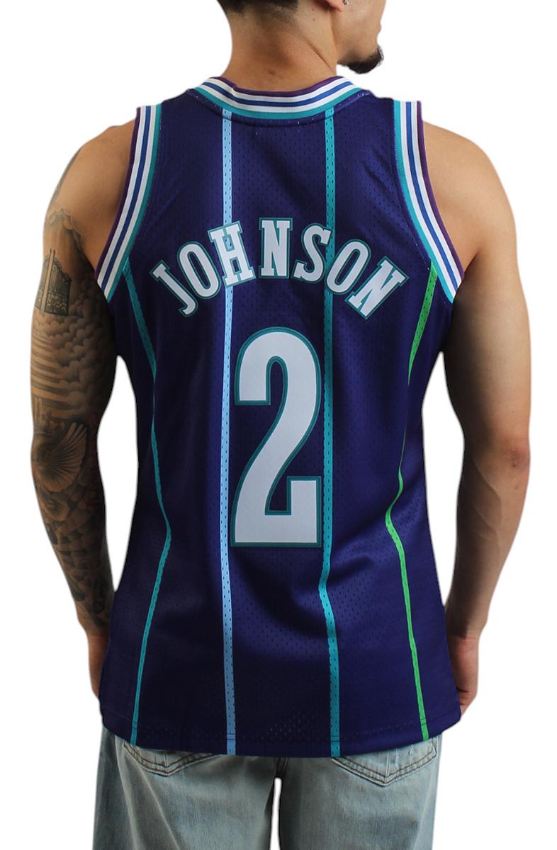 Larry Johnson Charlotte Hornets 1994/95 Hardwood Classics Swingman Player Jersey Image 3
