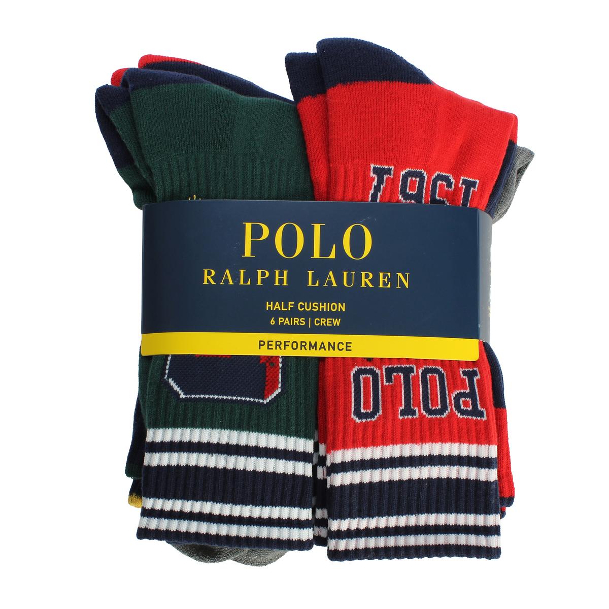 Varsity University Tiger Prep Crew Socks 6-Pack Image 1