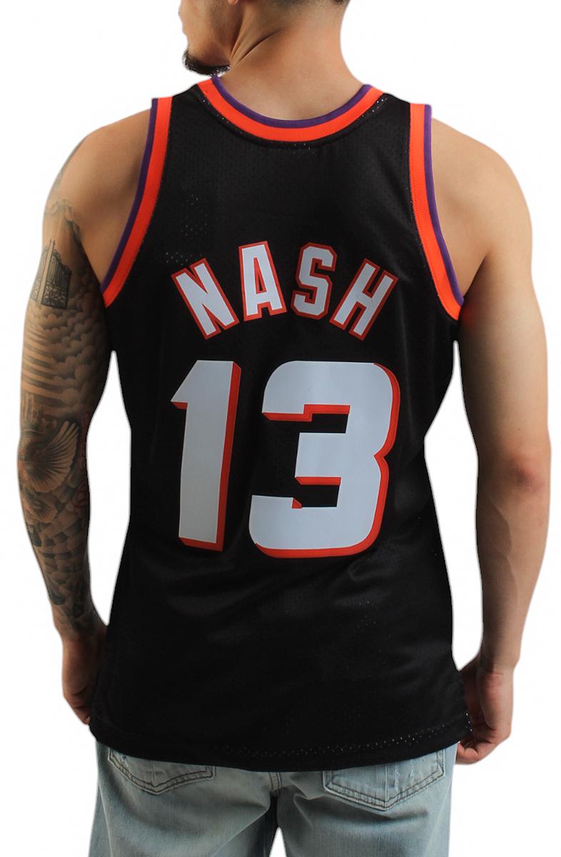 NBA Steve Nash Black Phoenix Suns 1996/97 Authentic Jersey Image 3