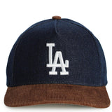 MLB Los Angeles Dodgers Denim Corduroy Cooperstown Collection D-Stressed Pro Snapback  Image 1