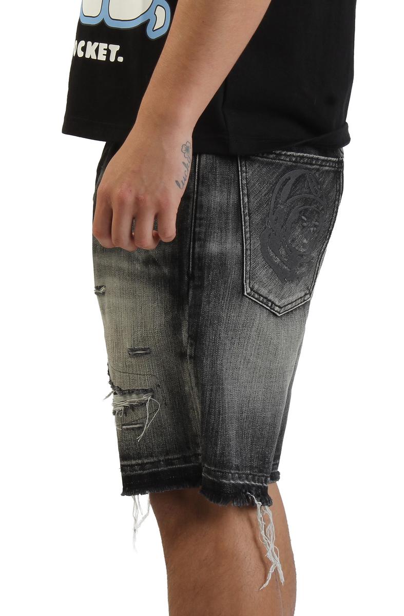 Cadet Crater Black Jean Shorts Image 2