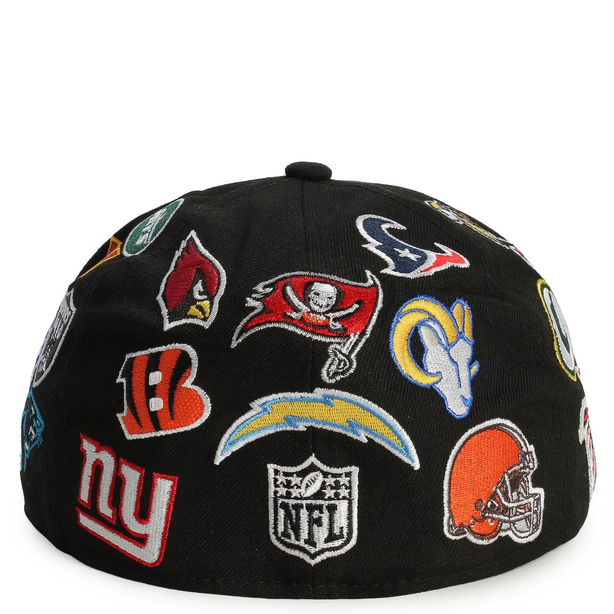 NFL 59Fifty All Over Logo Fitted Hat  Image 4
