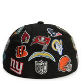 NFL 59Fifty All Over Logo Fitted Hat  Image 4