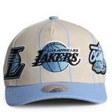 NBA Los Angeles Lakers Striped Pro Crown Snapback Image 1
