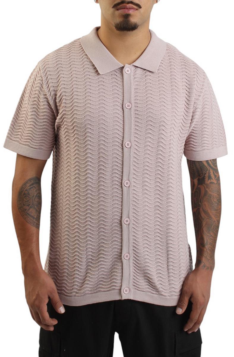 Wave Knit Polo Shirt  Image 2