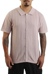 Wave Knit Polo Shirt  Image 2