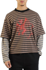 Skeleton Stripe Long Sleeve Shirt  Image 1
