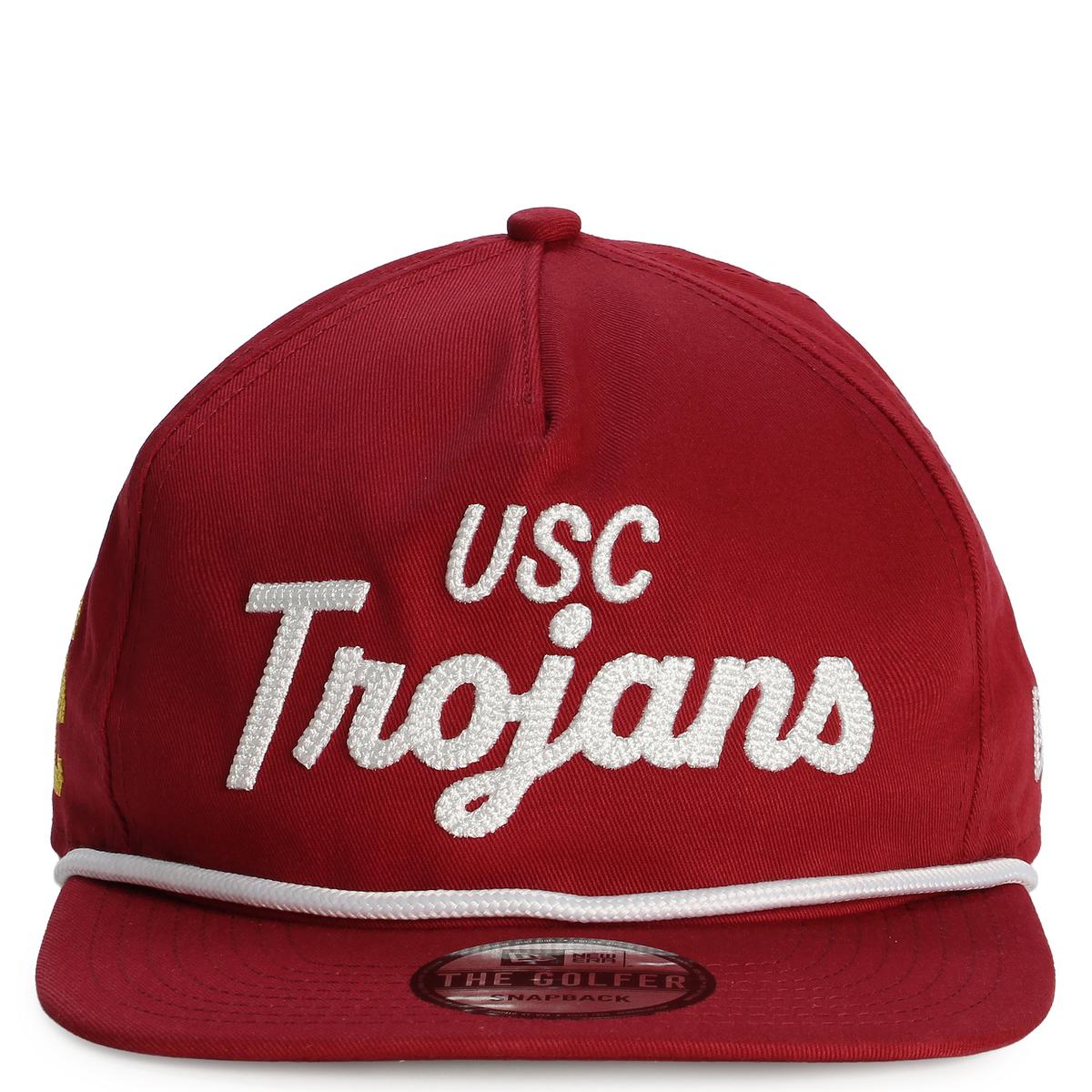 USC Trojans Cardinal Script Team Text Golfer Rope Hat Image 1