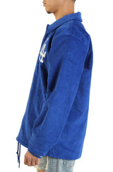 MLB Los Angeles Dodgers Logo Off The Bus Corduroy Coaches Vintage Jacket  Image 4