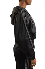 Pearl Cropped Zip-Up Hoodie Image 4