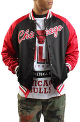NBA Chicago Bulls Vintage Logo Satin Jacket  Image 1
