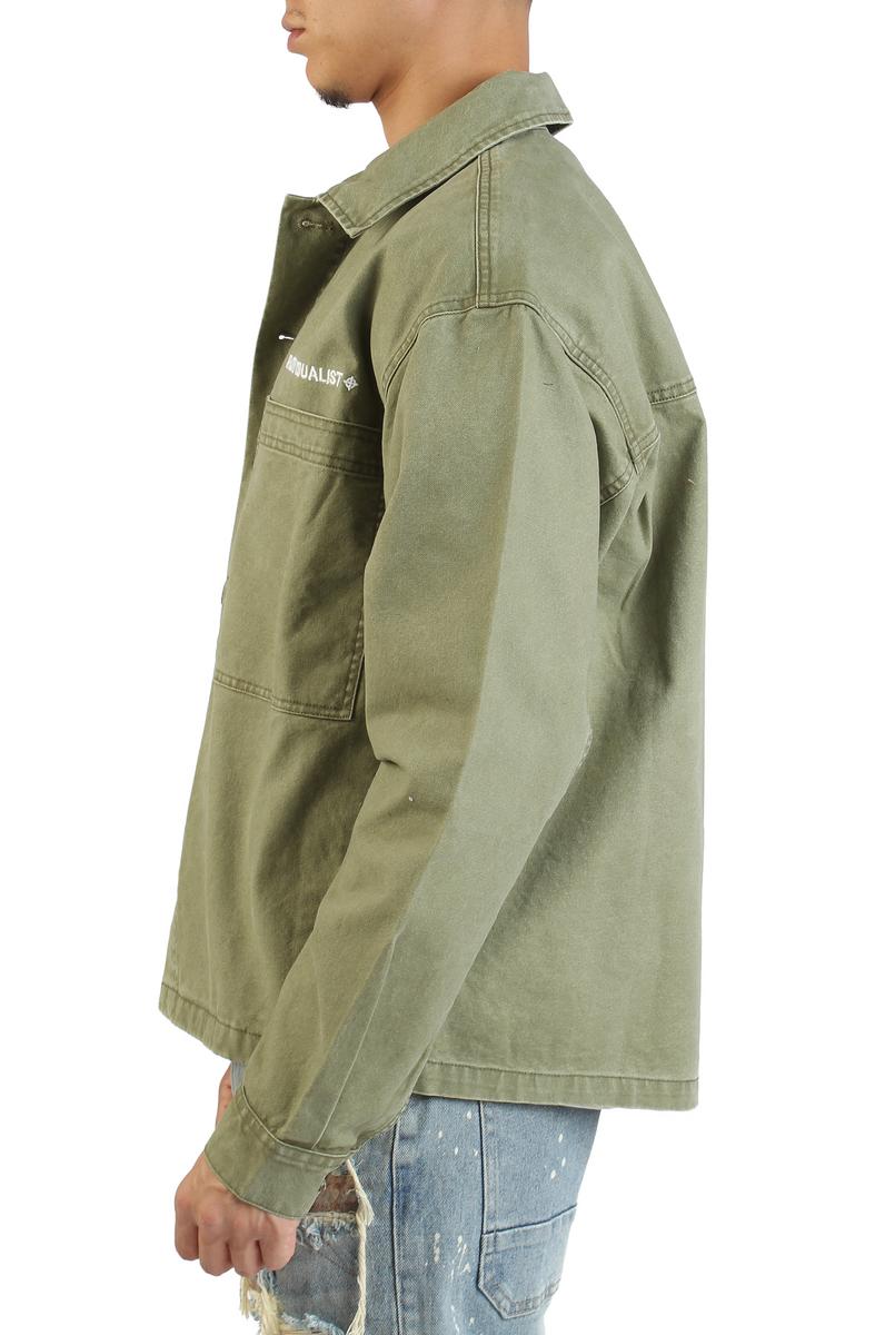 Printed Military Long Sleeve Shirt Image 2