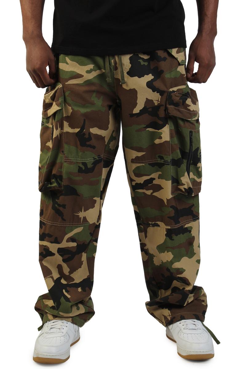 Star Camo Cargo Pants Loose Fit Image 1