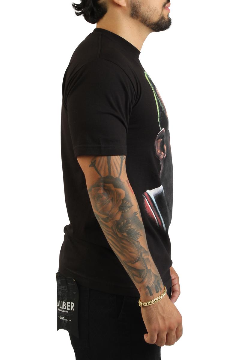 Dennis Rodman Chicago Bulls Black Real Big Face Player T-Shirt Image 4