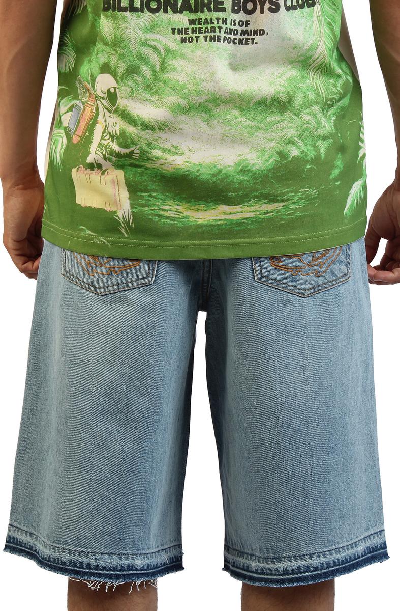 Lunar Raw Hem Denim Shorts Image 3