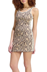 Snake Prink Mini Dress Image 1