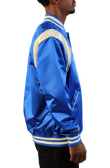 MLB Los Angeles Dodgers Royal Retro Roots Lightweight Satin Full-Snap Jacket Image 5