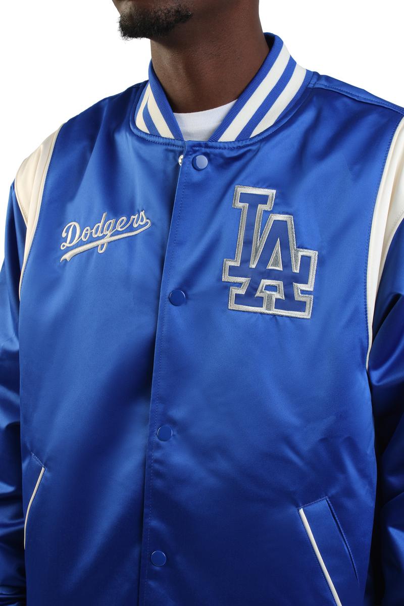 MLB Los Angeles Dodgers Royal Retro Roots Lightweight Satin Full-Snap Jacket Image 6