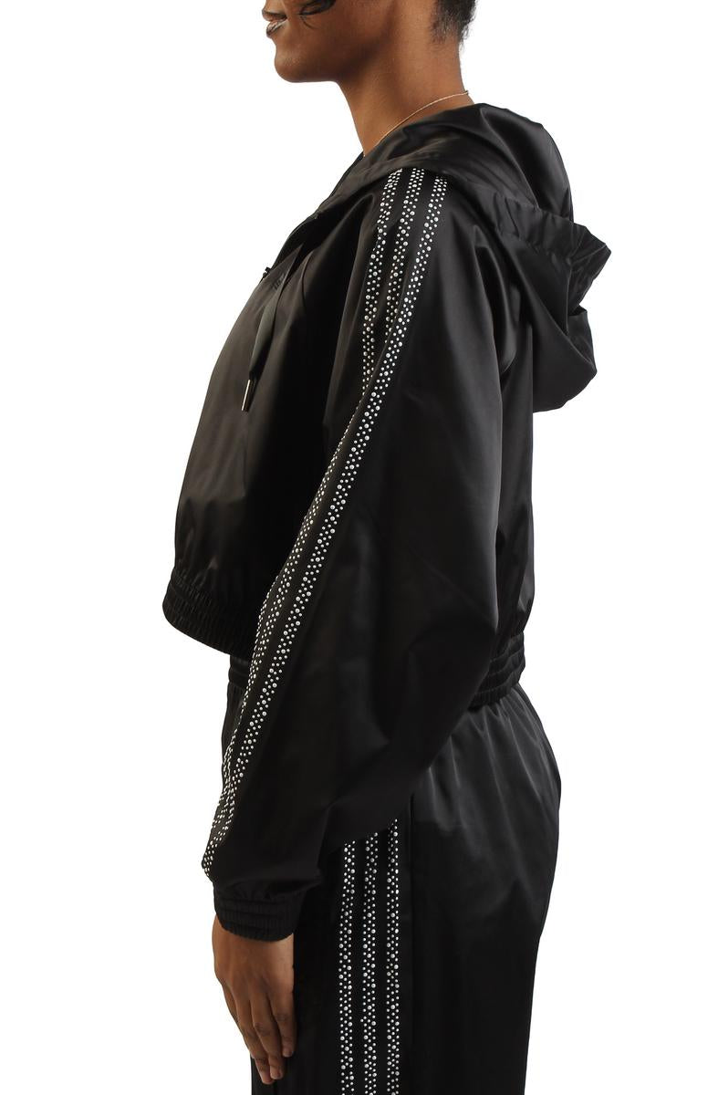 Pearl Cropped Zip-Up Hoodie Image 2