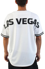 NFL Las Vegas Raiders Monochrome Mesh Full-Button Baseball Jersey  Image 3