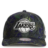 Los Angeles Lakers Purple Quiet Blaze Pro Pinch Snapback Hat Image 1